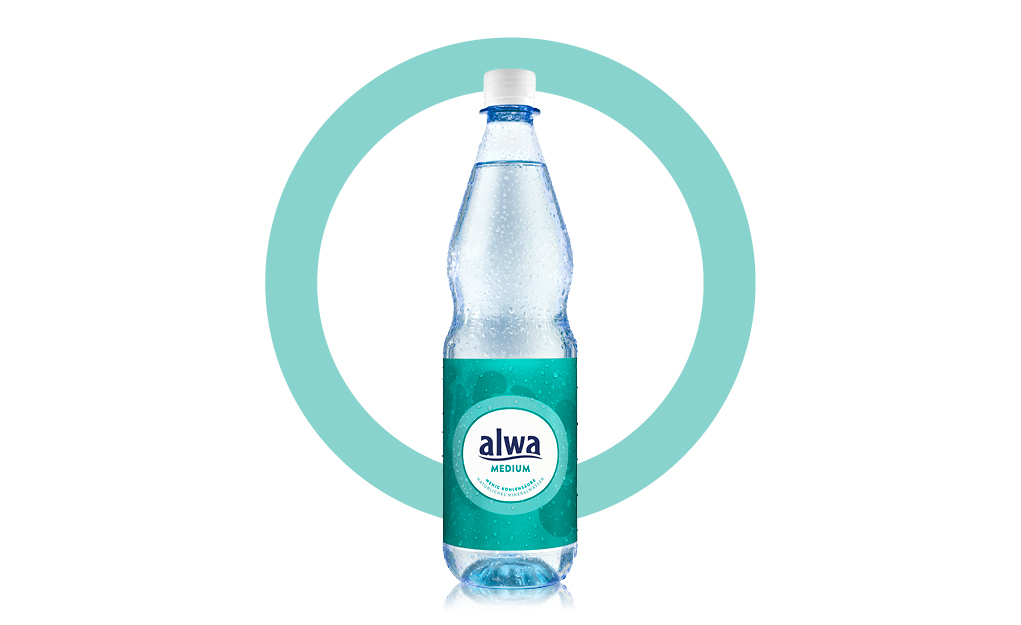 Flasche alwa Mineralwasser Medium