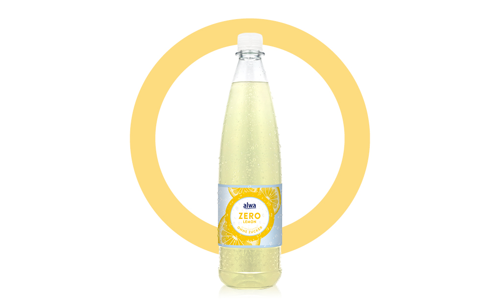 Flasche alwa Zero Lemon