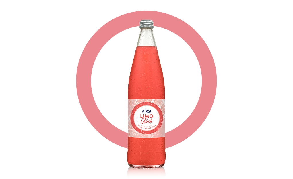 Flasche LimoGlück Pink Grapefruit