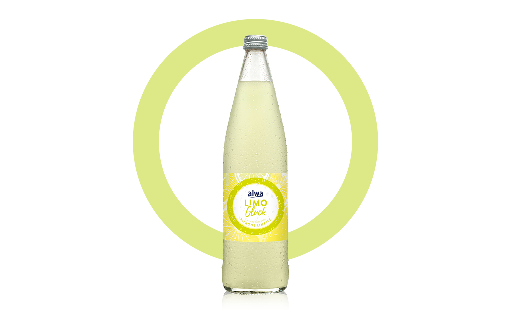 Flasche LimoGlück Zitrone-Limette