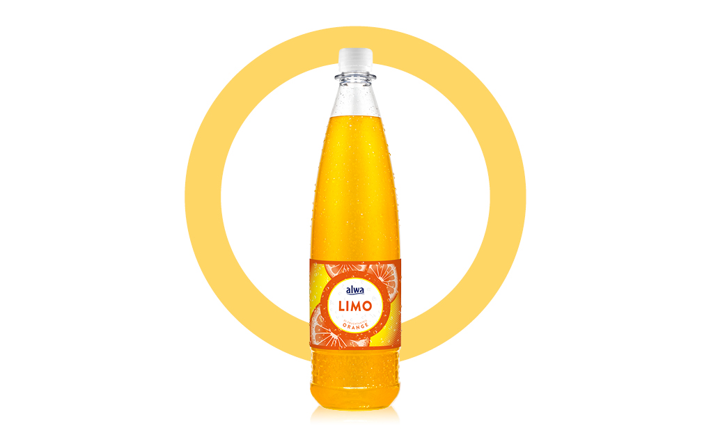 Flasche alwa Limo Orange