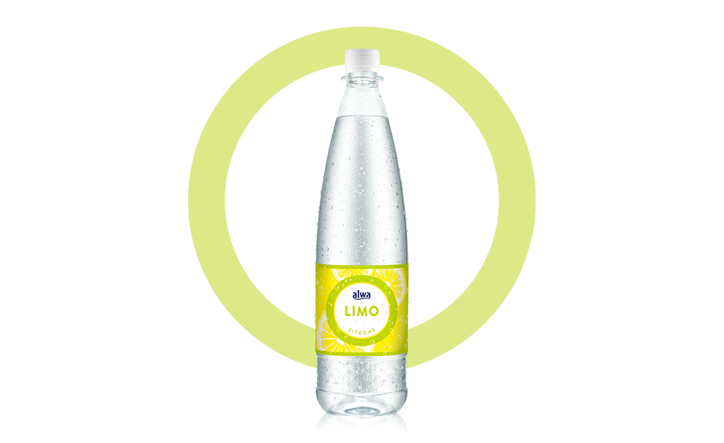 Flasche alwa Limo Zitrone